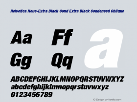 Helvetica Neue-Extra Black Cond