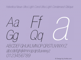Helvetica Neue-Ultra Light Cond