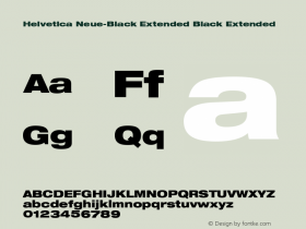 Helvetica Neue-Black Extended