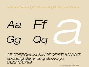Helvetica Neue-Light Extended