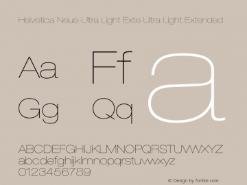 Helvetica Neue-Ultra Light Exte