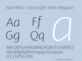 Ador-ExtraLight-Italic