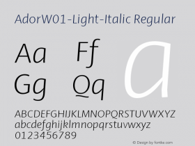 Ador-Light-Italic