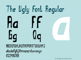 The Ugly font