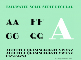 Fairwater Solid Serif