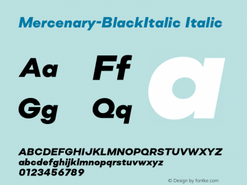 Mercenary-BlackItalic