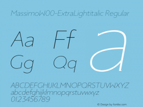 Massimo-ExtraLightitalic