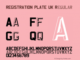 REGISTRATION PLATE UK