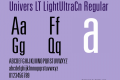 Univers LT LightUltraCn