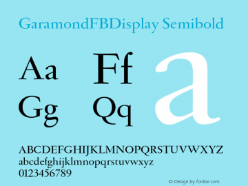 GaramondFBDisplay