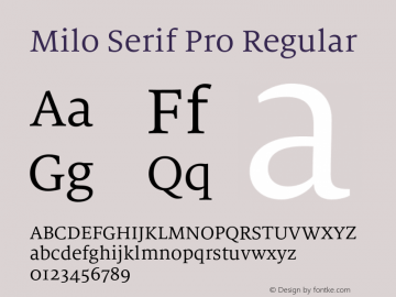 Milo Serif Pro