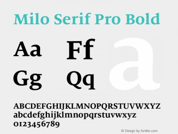 Milo Serif Pro