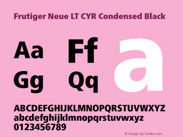 Frutiger Neue LT CYR