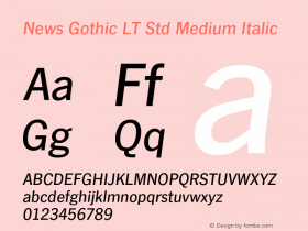 News Gothic LT Std