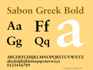 Sabon Greek