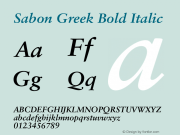 Sabon Greek