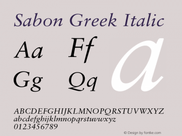 Sabon Greek
