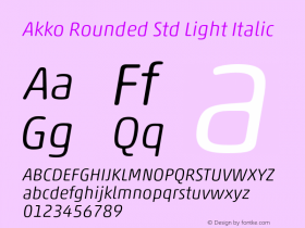 Akko Rounded Std