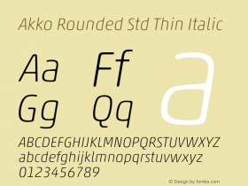 Akko Rounded Std