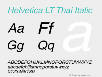 Helvetica LT Thai