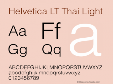 Helvetica LT Thai