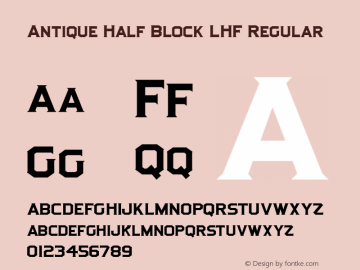 Antique Half Block LHF