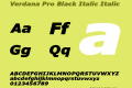 Verdana Pro Black Italic