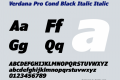 Verdana Pro Cond Black Italic