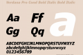 Verdana Pro Cond Bold Italic