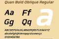 Quan Bold Oblique