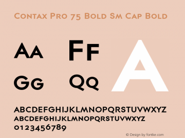 Contax Pro 75 Bold Sm Cap