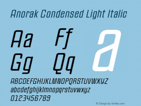 Anorak Condensed