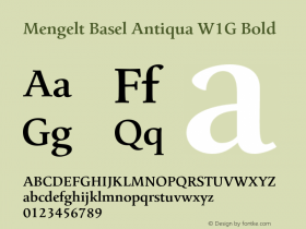 Mengelt Basel Antiqua W1G