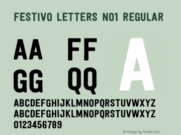 Festivo Letters No1