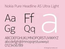 Nokia Pure Headline AS