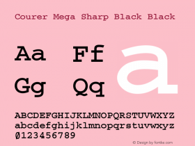 Courer Mega Sharp Black