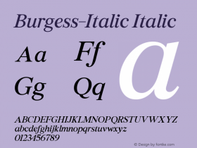 Burgess-Italic