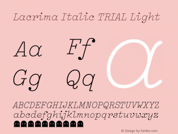 Lacrima Italic TRIAL