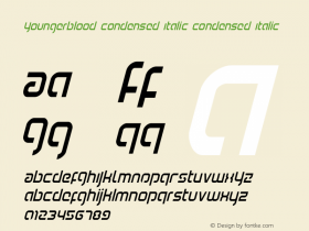 Youngerblood Condensed Italic