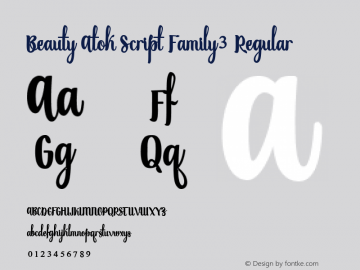 Beauty Atok Script Family3