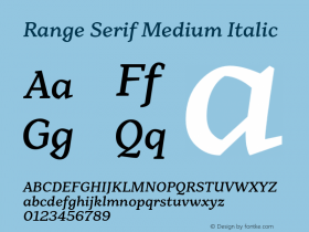 Range Serif