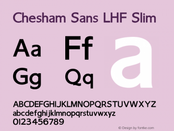 Chesham Sans LHF