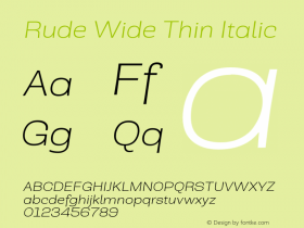 组合音标附加符号Thin Italic字体家族下载(