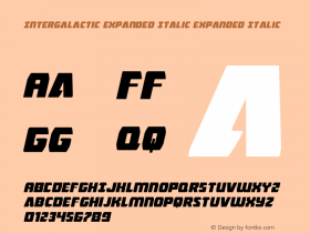 Intergalactic Expanded Italic