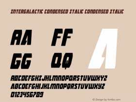 Intergalactic Condensed Italic