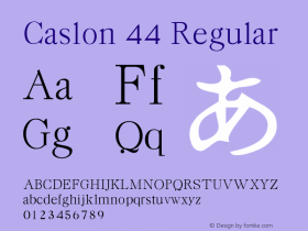 Caslon 44