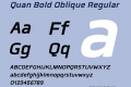 Quan Bold Oblique