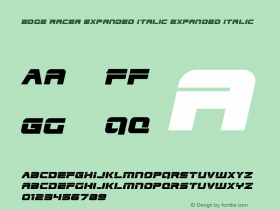 Edge Racer Expanded Italic