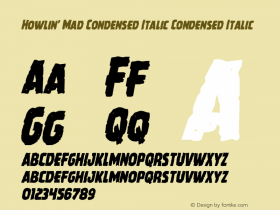 Howlin' Mad Condensed Italic