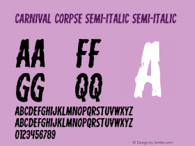 Carnival Corpse Semi-Italic